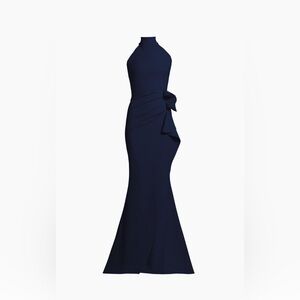 Chiara Boni Navy Strapless Dress